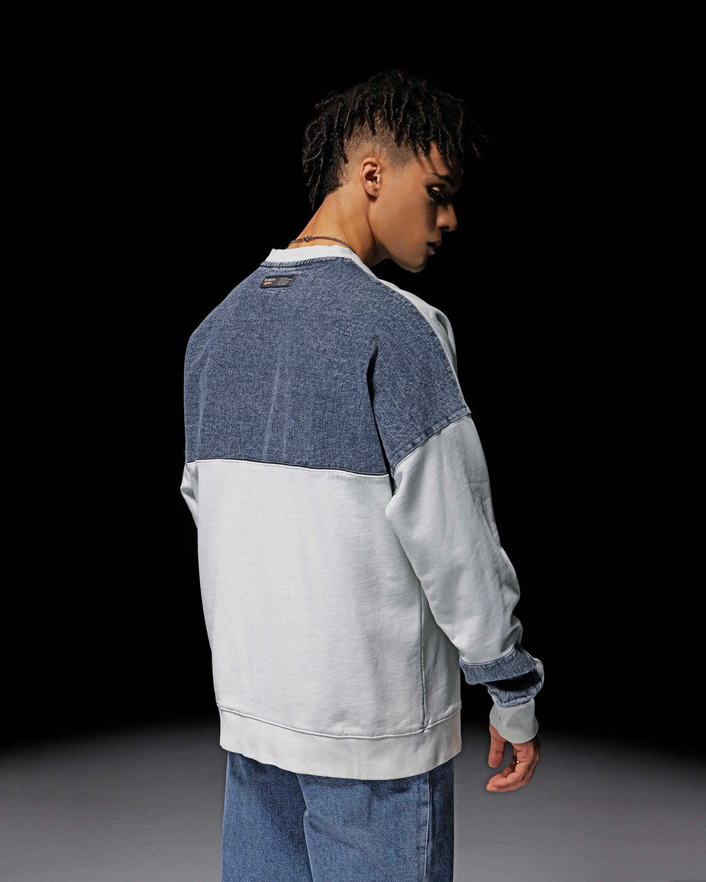 STRACCI Half Denim Round Neck