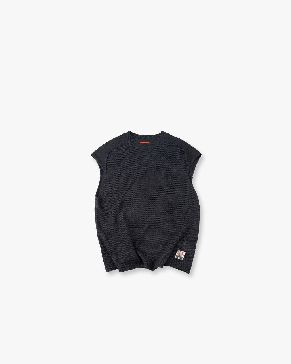 STR Frayed Knit Sleeveless Sweater