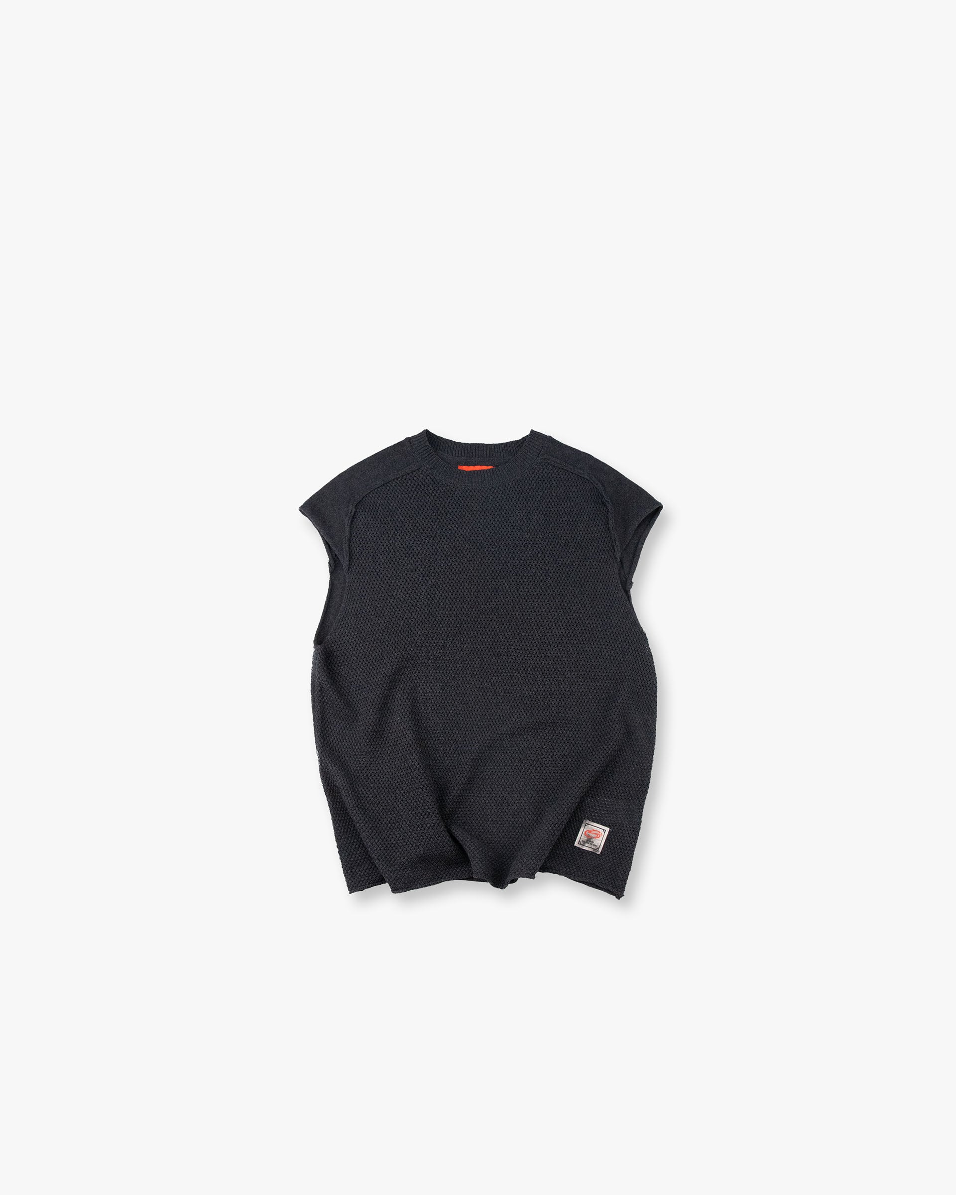 STR Frayed Knit Sleeveless Sweater