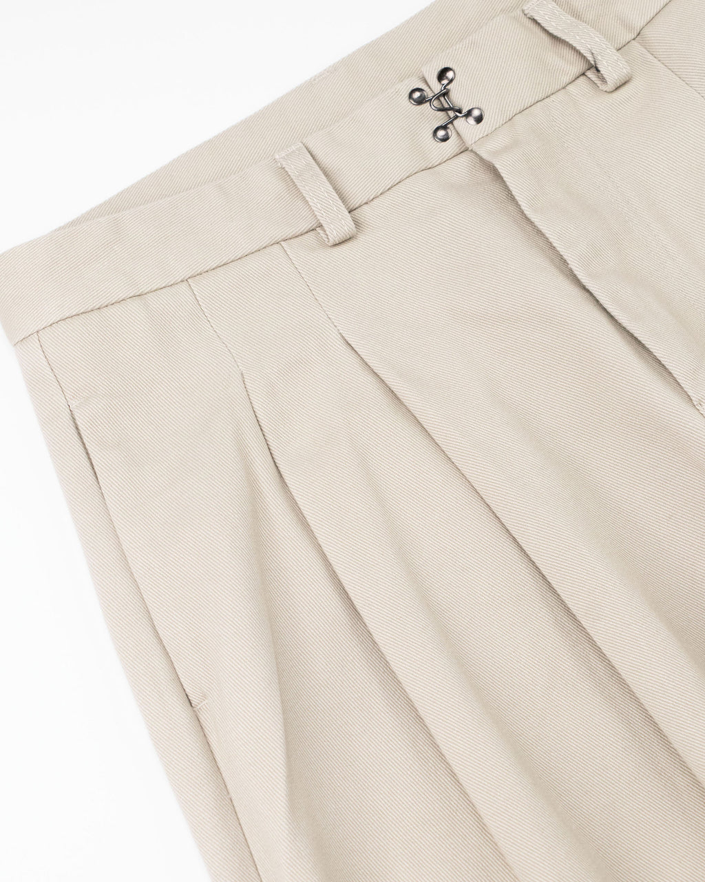 STR Buckle Waist Twill Pants