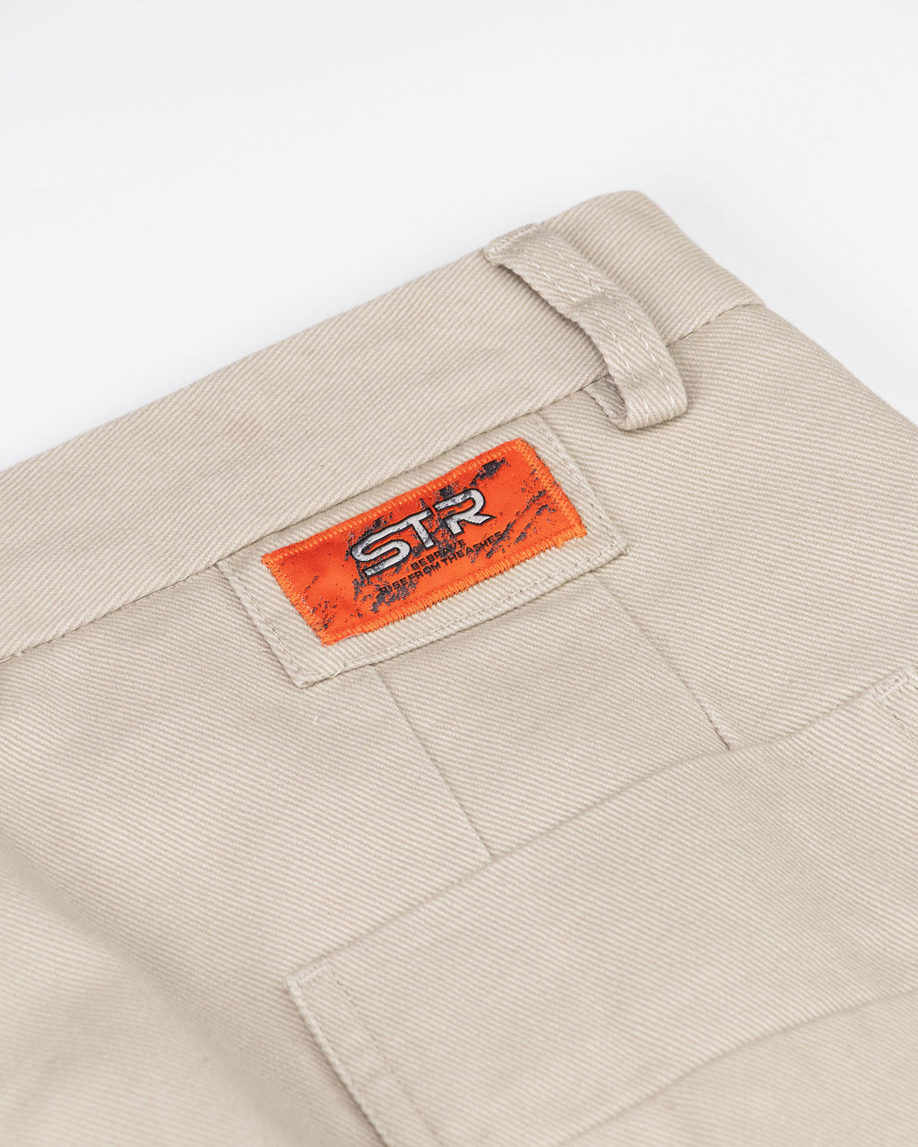 STR Buckle Waist Twill Pants