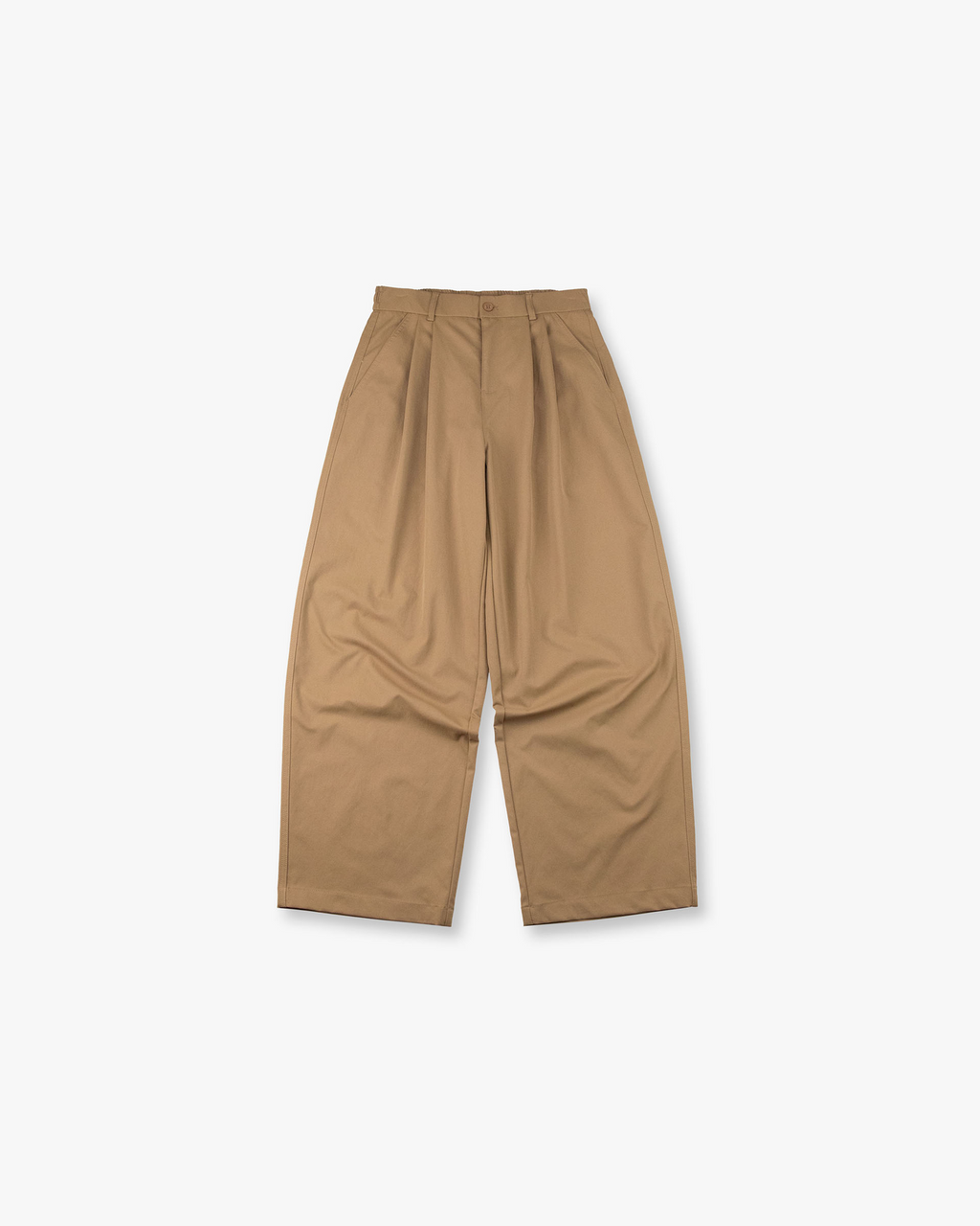 STR Oversized Pleated Twill Wide Pants