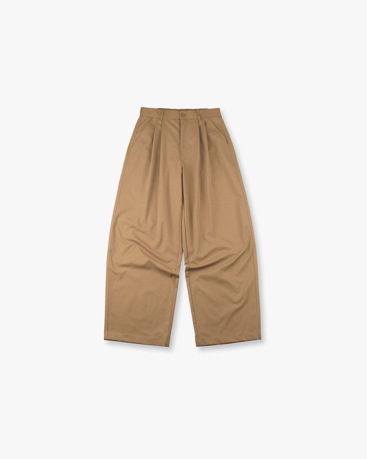 STR Oversized Pleated Twill Wide Pants