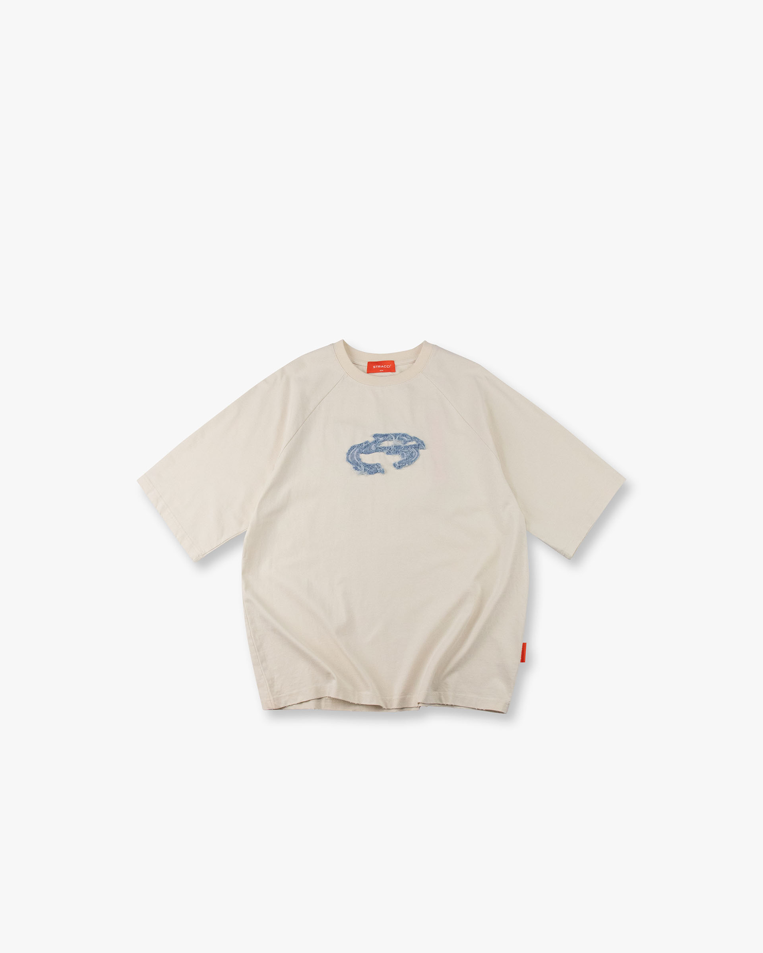 STR Shredded Denim S Oversized T-Shirt