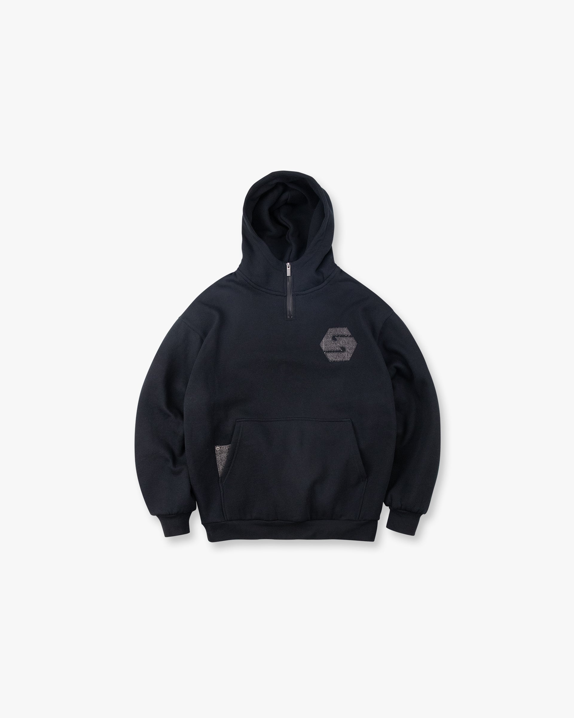 "S" Half Zip Up Hoodie