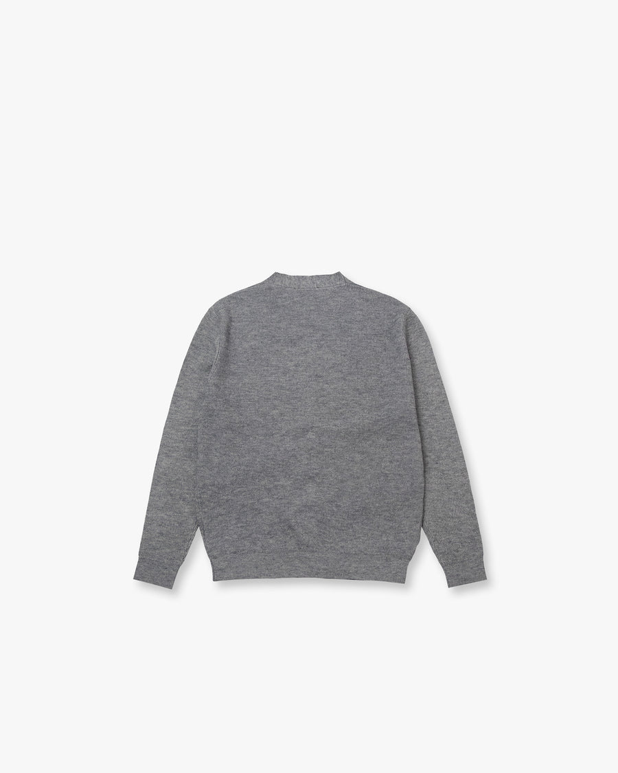 Rib-Knit Relaxed Cardigan