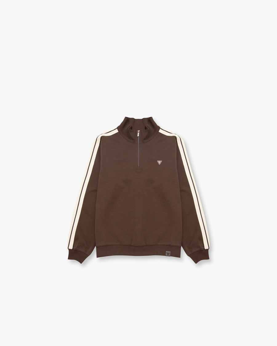 Ribbed Collar Sweatshirt