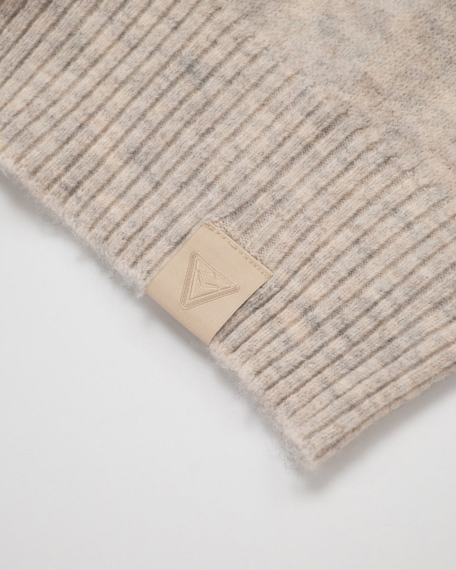 Brushed Wool-Blend Polo Sweater