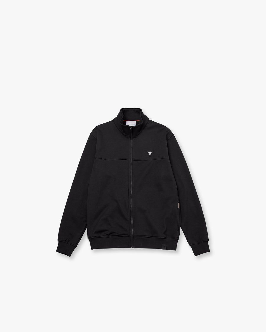 Full Zip Up High Collar Men's Sweatshirt
