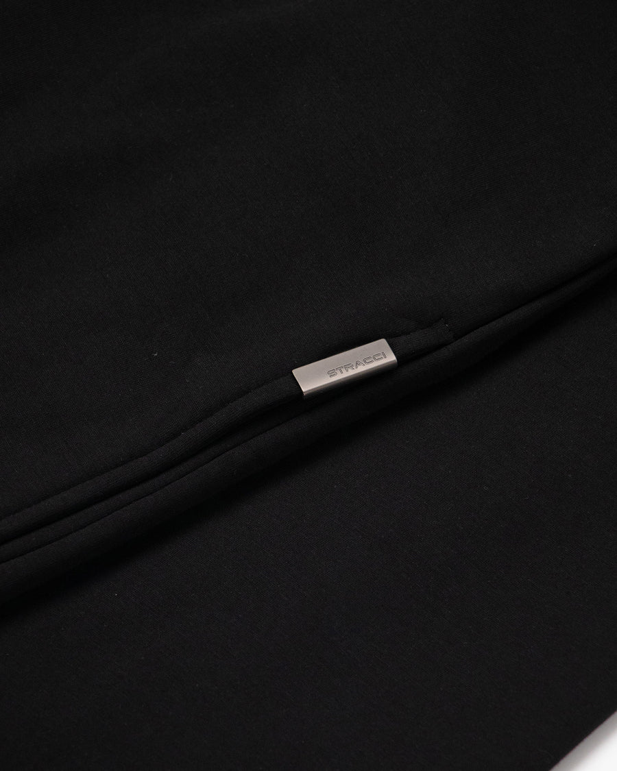Full Zip Up High Collar Men's Sweatshirt