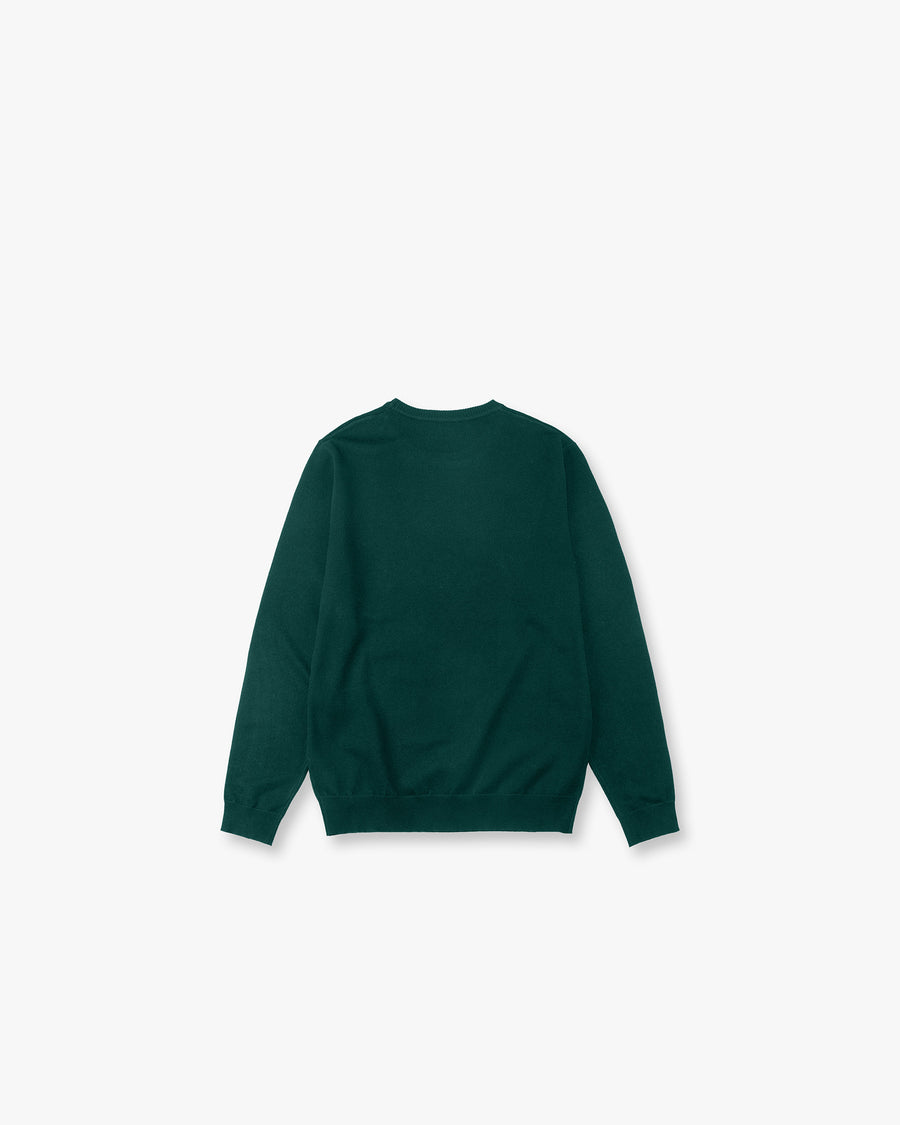 Crew-Neck Fine Knit Sweater