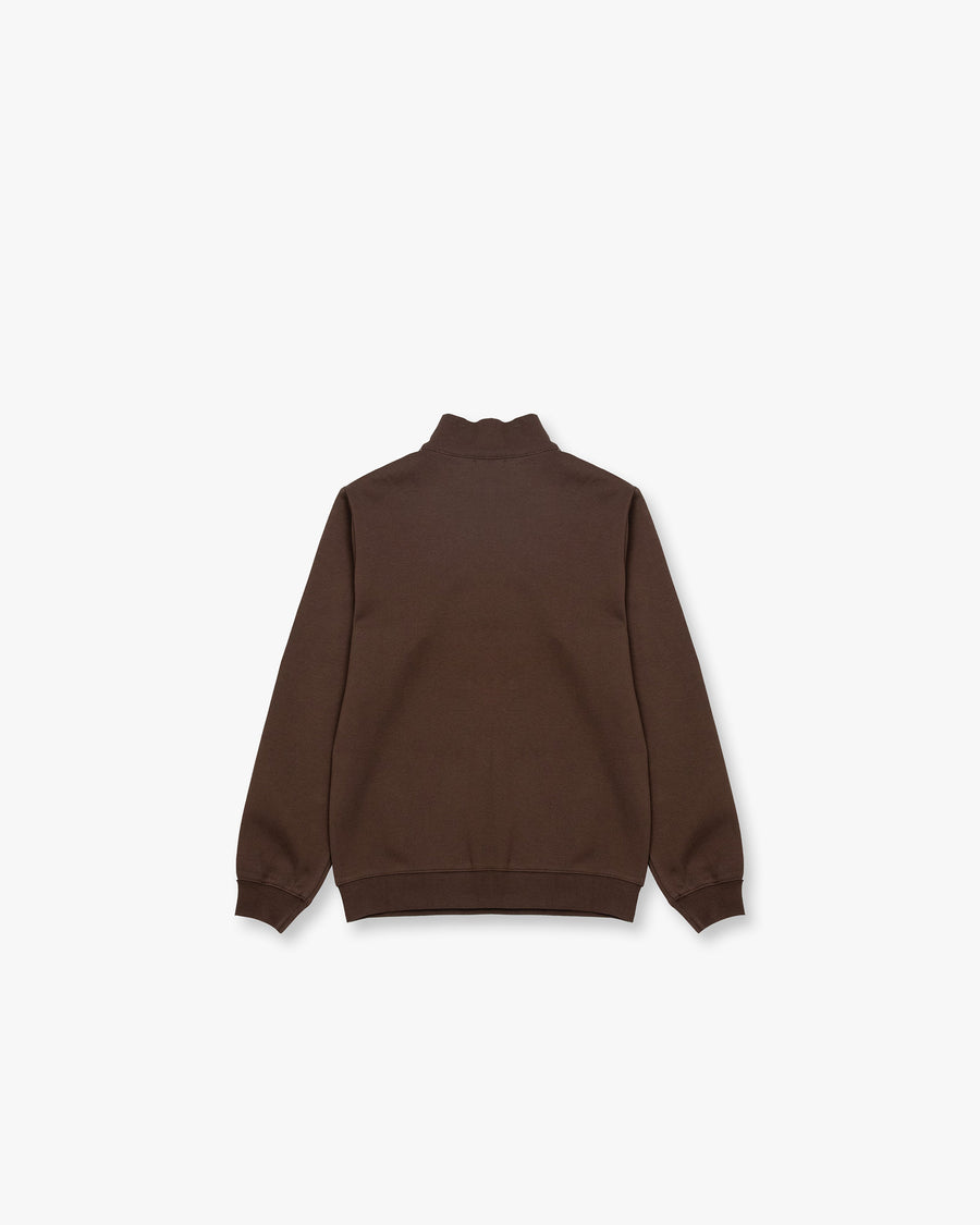 Ribbed Collar Sweatshirt