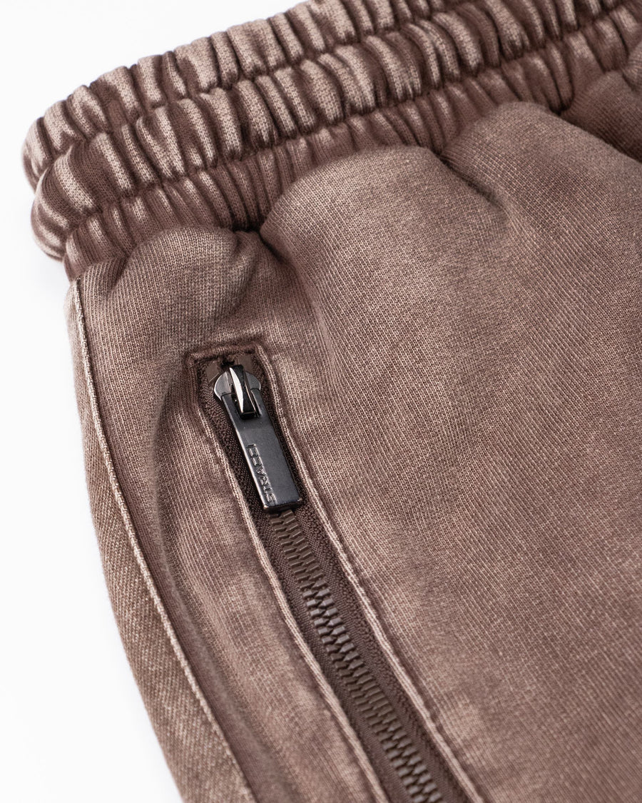 Washed Zip-Pocket Jogger