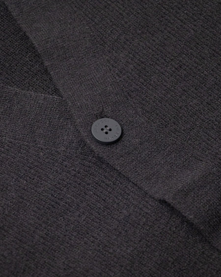 Rib-Knit Relaxed Cardigan