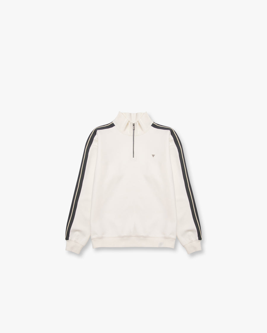 Ribbed Collar Sweatshirt