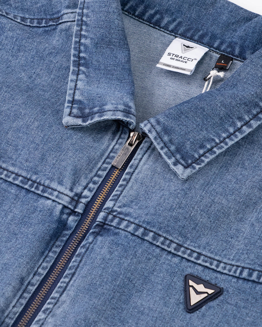 Denim Zip Overshirt