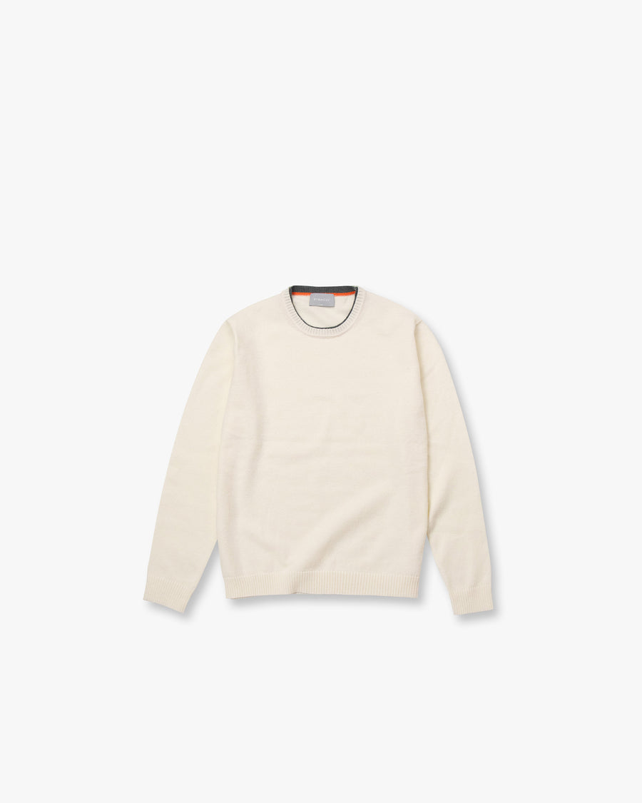 Relaxed Crewneck Knit Sweater