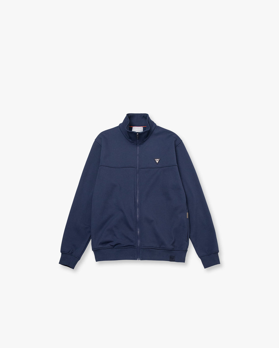 Full Zip Up High Collar Men's Sweatshirt