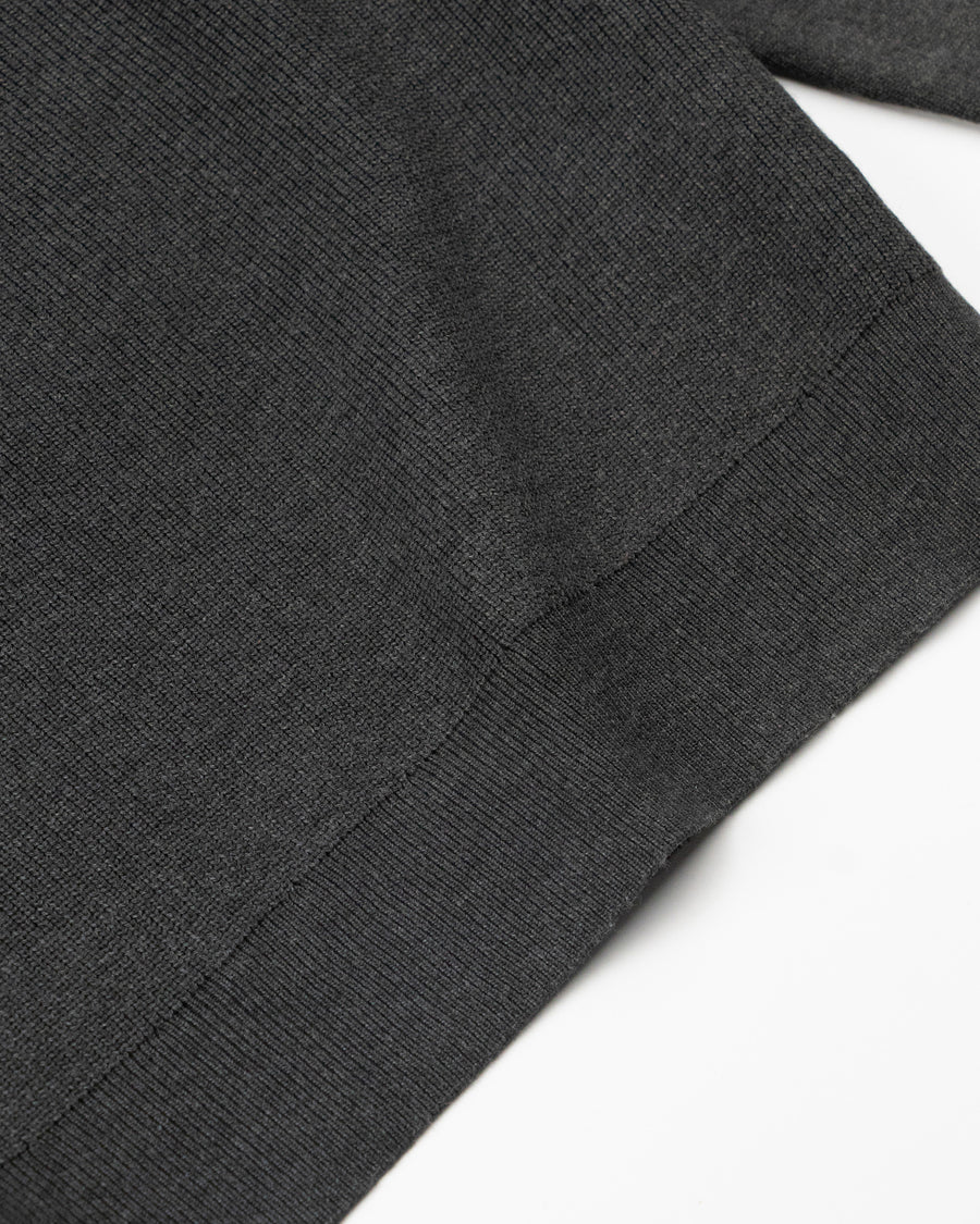 Texture-Panel Raglan Knit Sweater