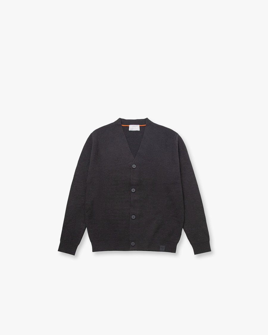 Rib-Knit Relaxed Cardigan