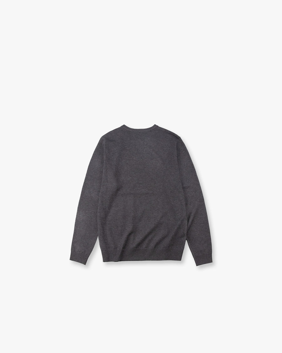 Crew-Neck Fine Knit Sweater