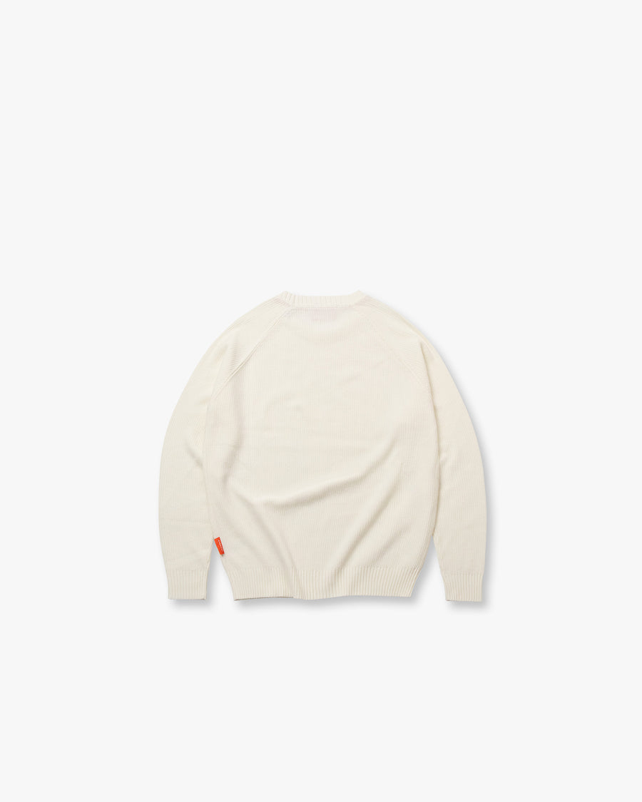 Str Waffle Raglan Knit Sweater