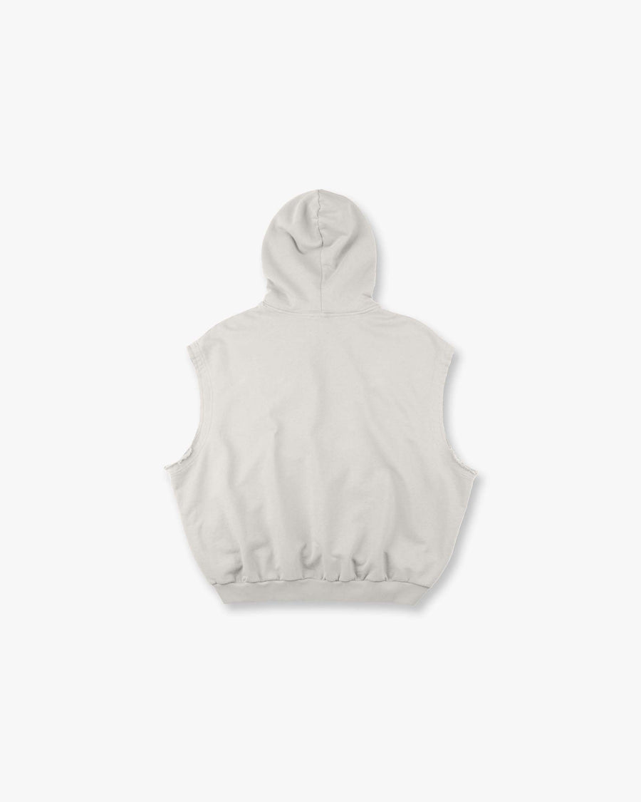 Washed Sleeveless Hoodie