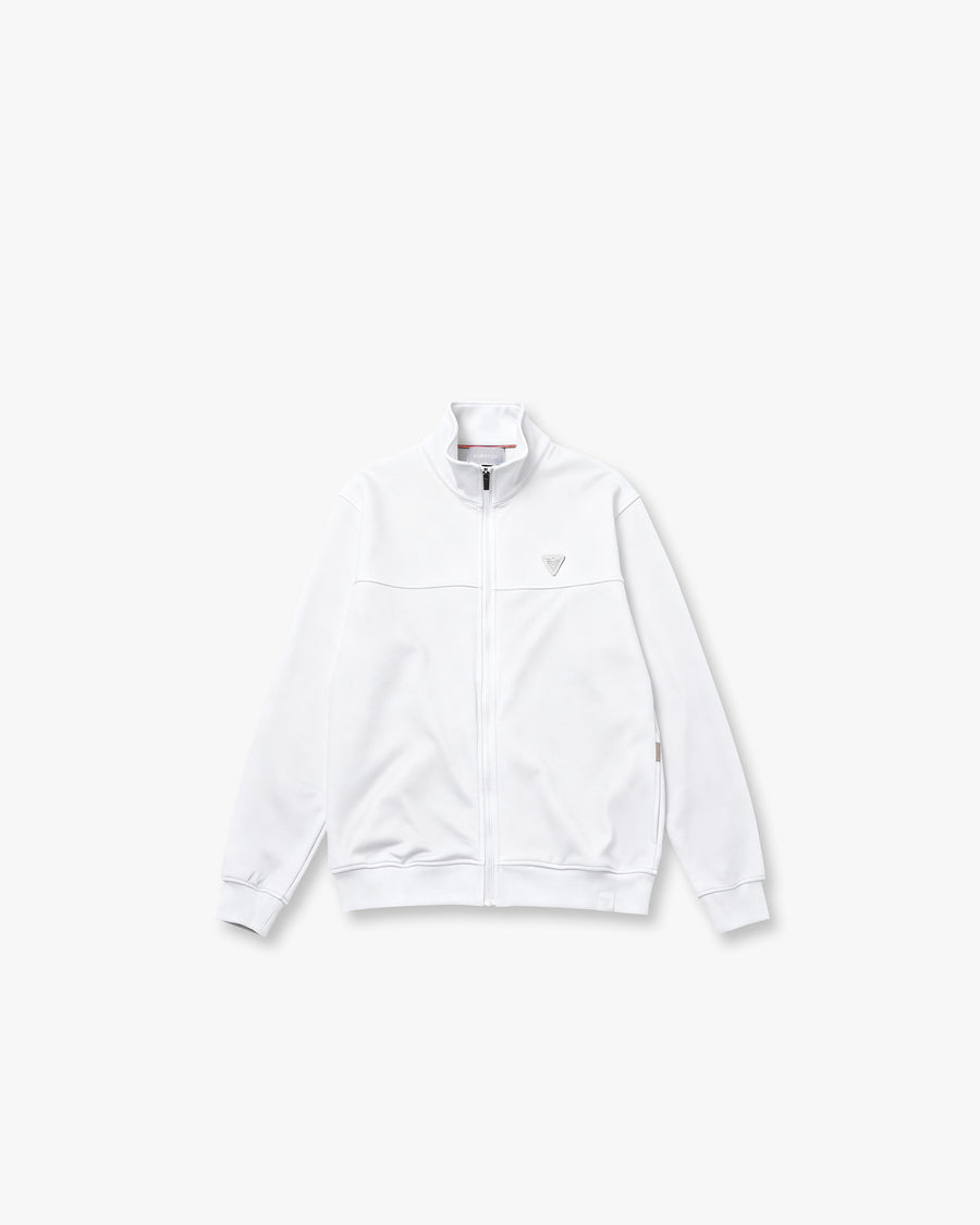 Full Zip Up High Collar Men's Sweatshirt