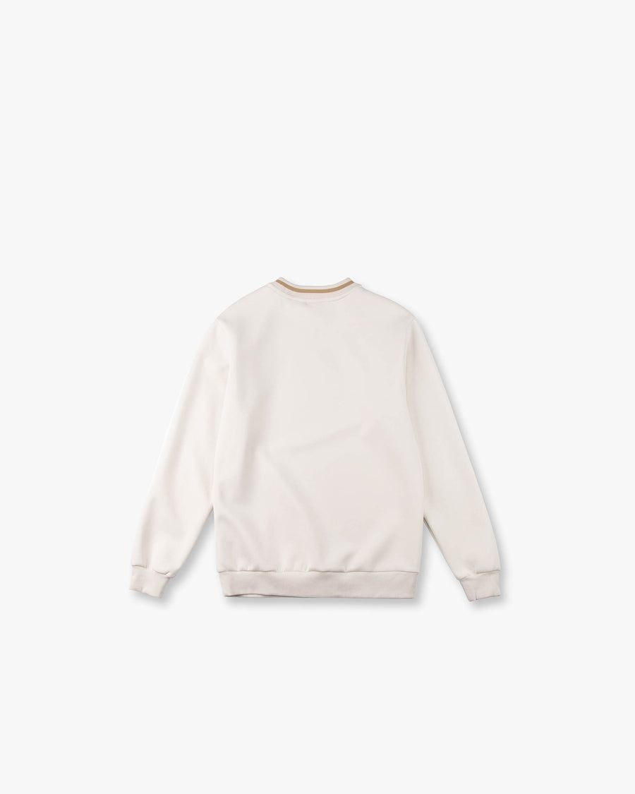 Script Embroidered Crew Sweatshirt