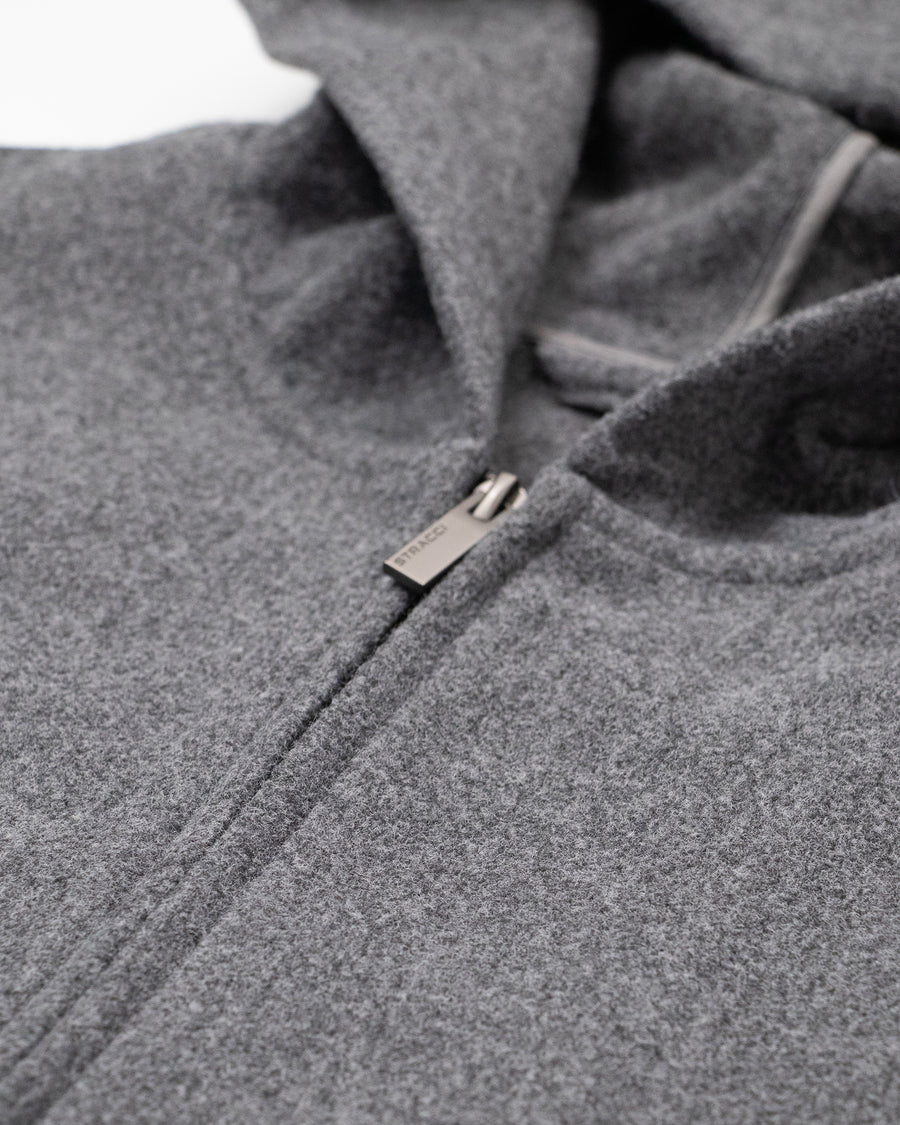 Wool Hoodie Jacket
