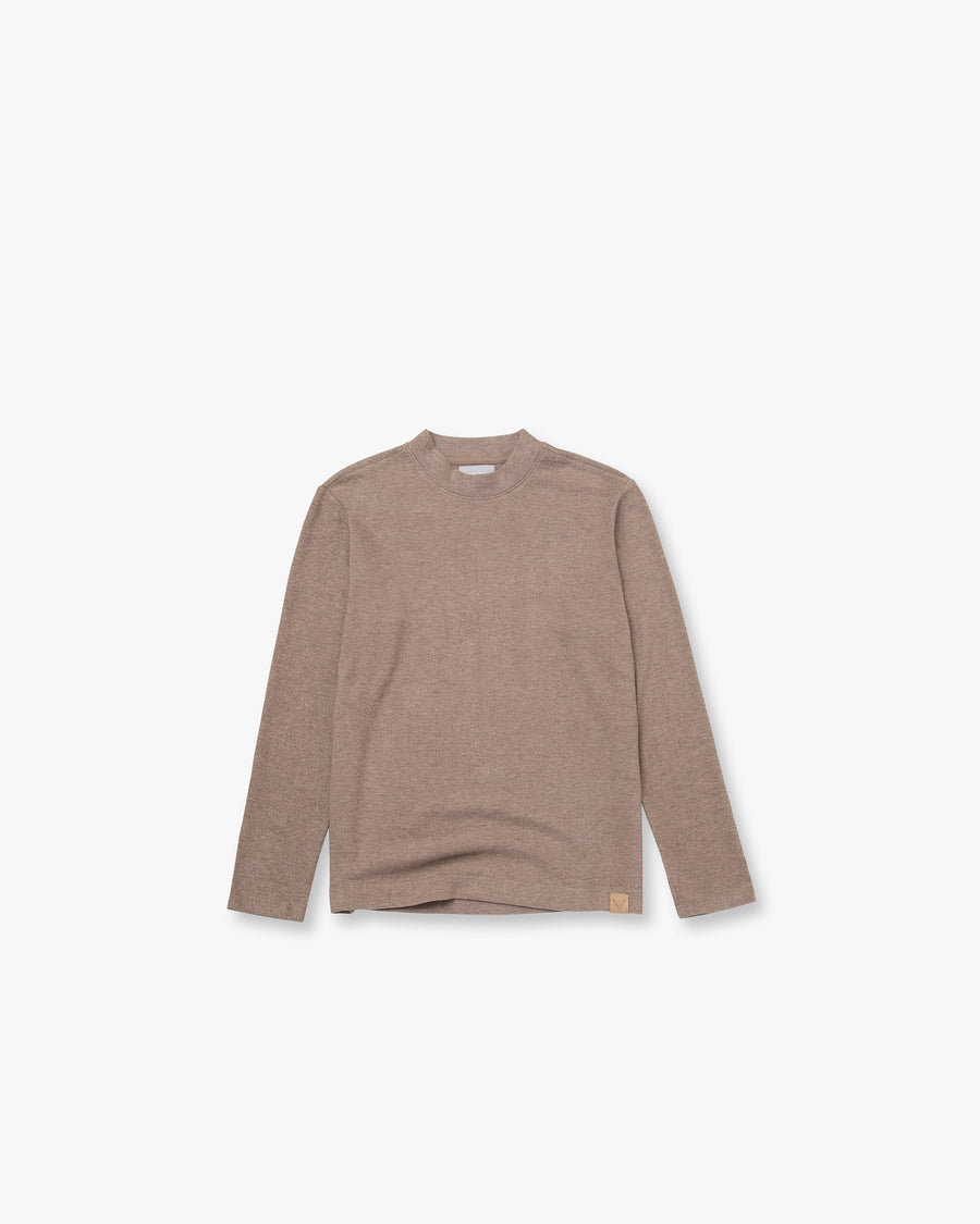Slub Jersey Henley Long Sleeve